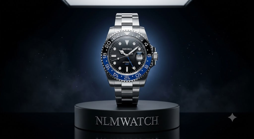 Seiko Mod GMT Masetr Batman