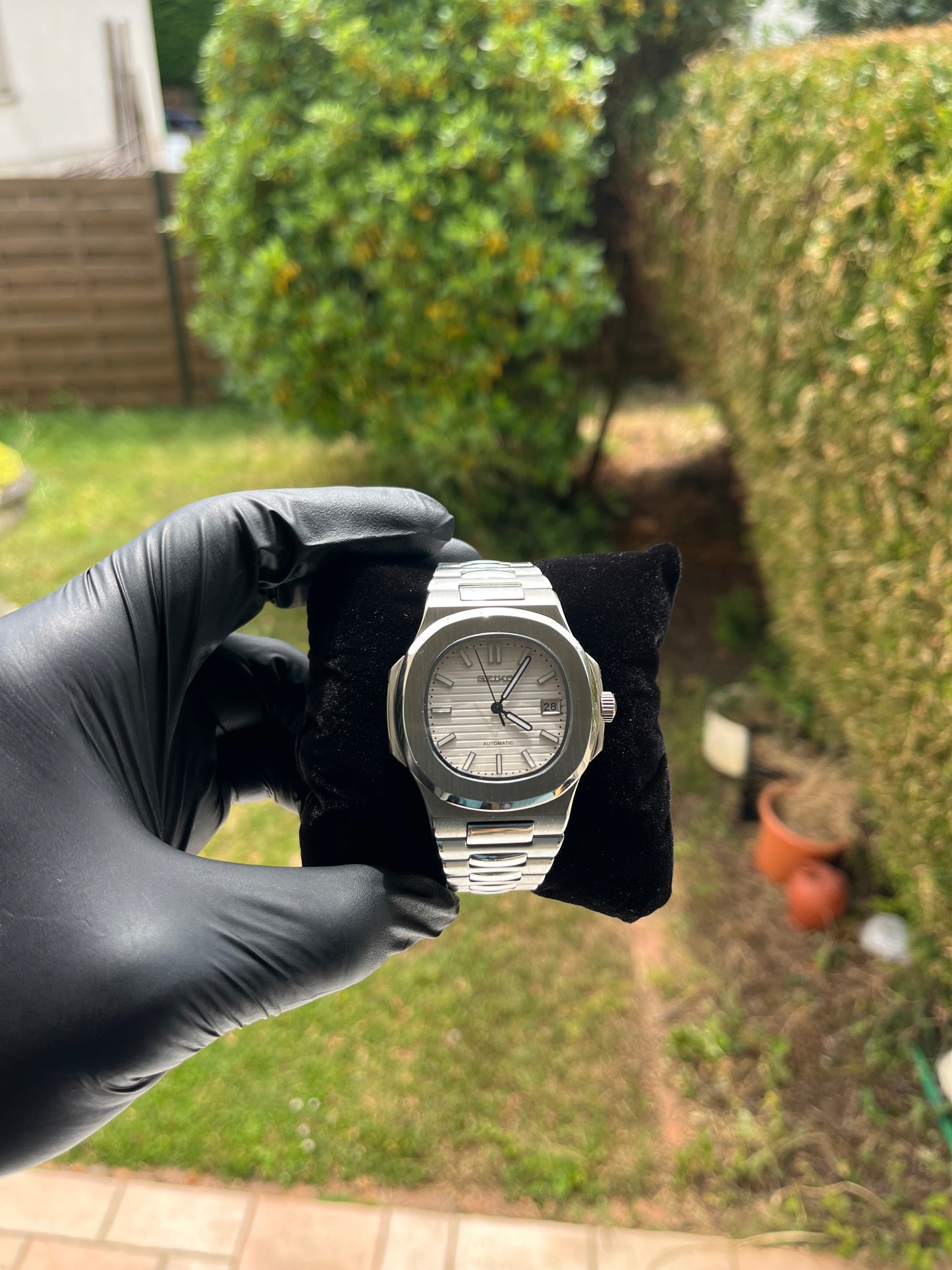 Seiko Mod Nautilus White