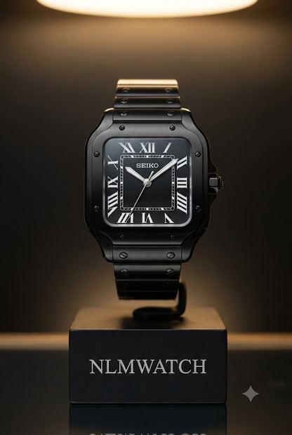 Seiko Mod Santos Black