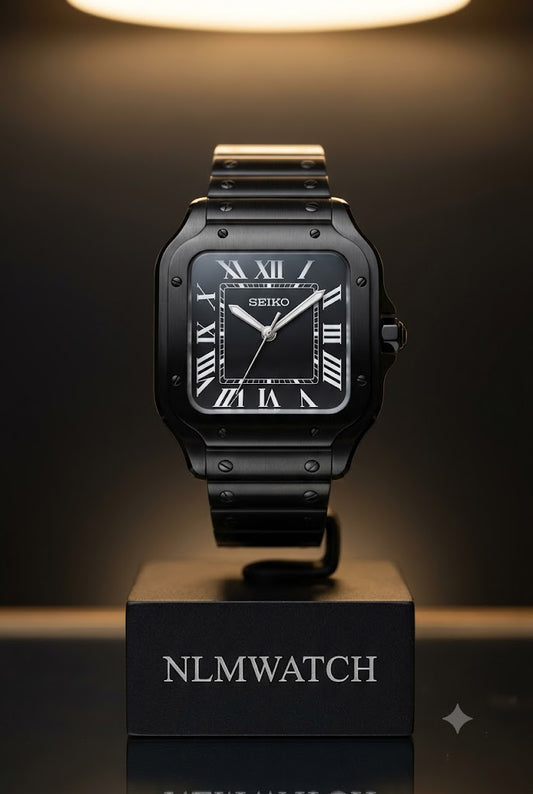Seiko Mod Santos Black