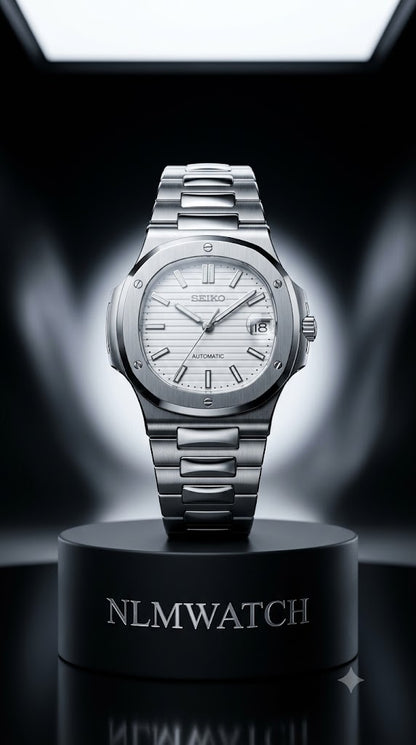 Seiko Mod Nautilus White