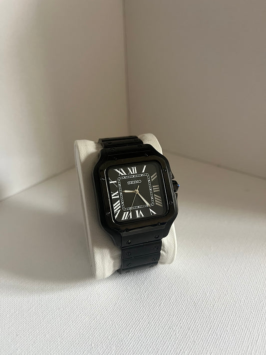 Seiko Mod Santos Black