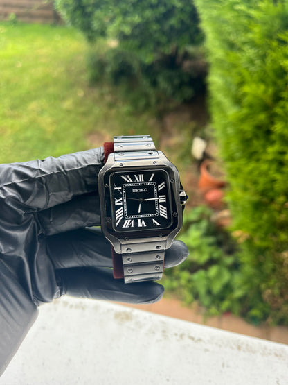 Seiko Mod Santos Black