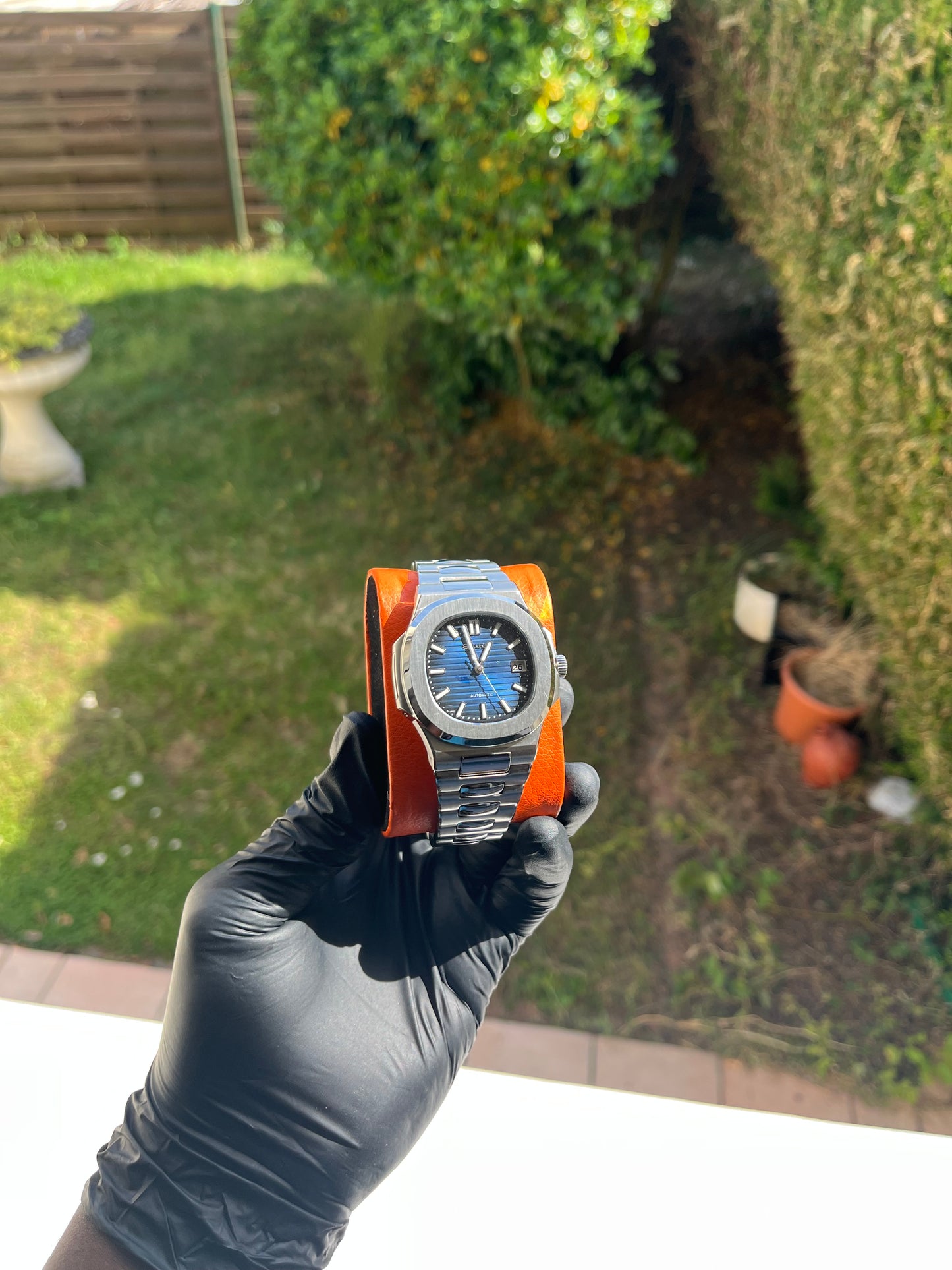 Seiko Mod Nautilus Royal Blue