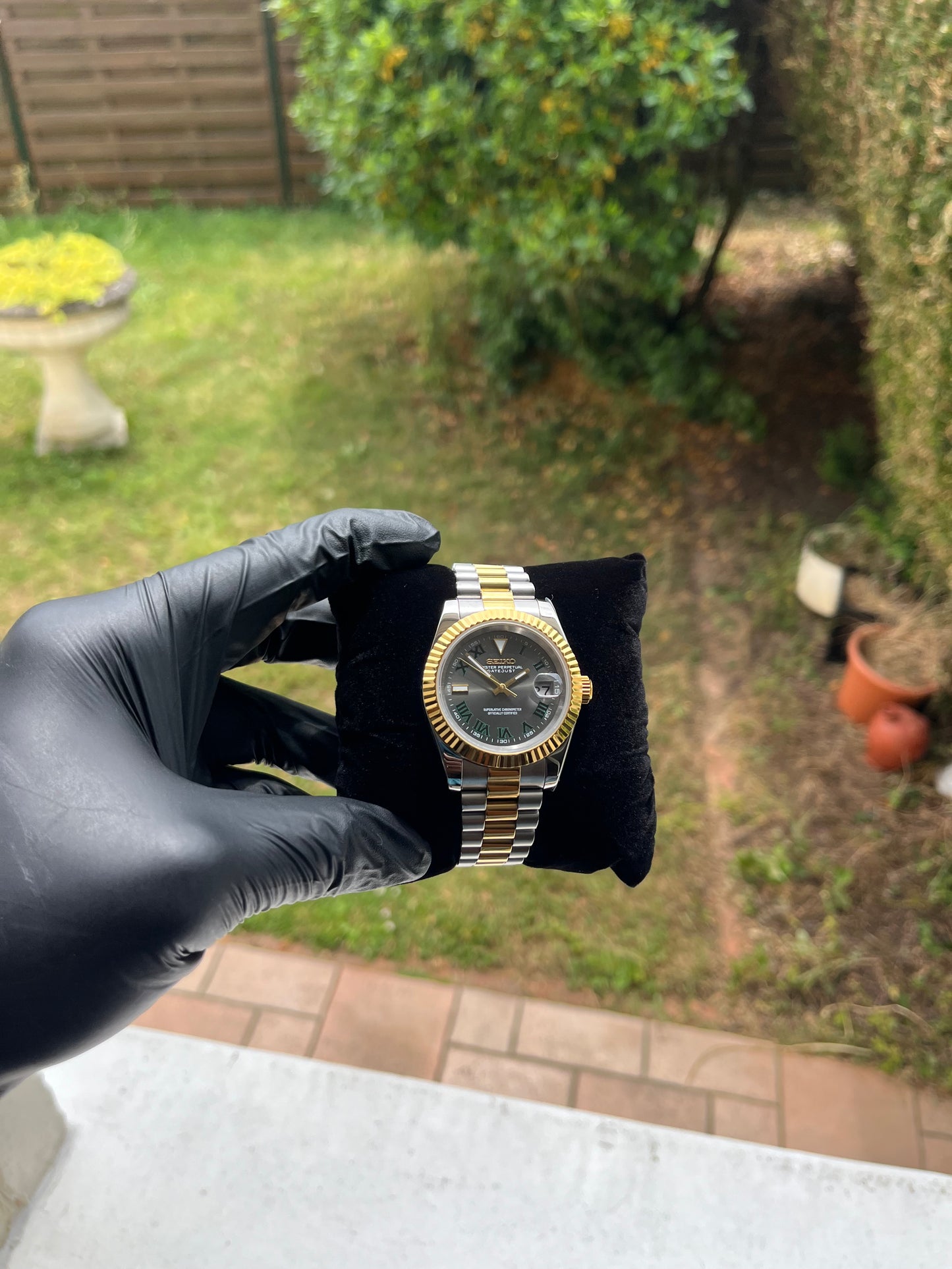 Seiko Mod Datejust Wimbledon Bicolor