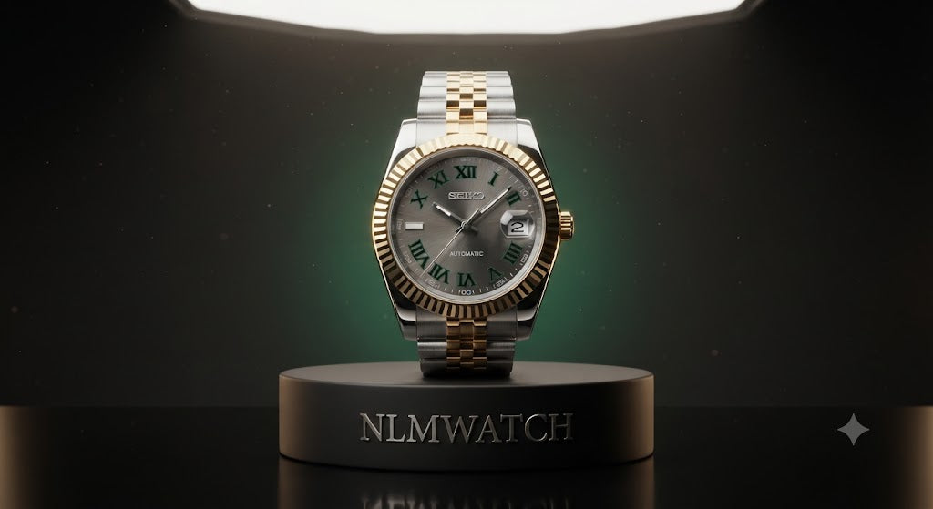 Seiko Mod Datejust Wimbledon Bicolor