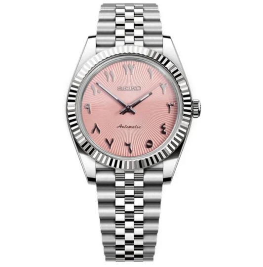 Seiko Mod Arabic Dial Pink